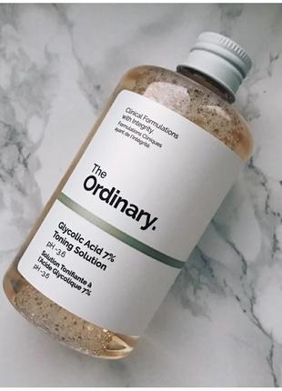 Обновляющий тоник с гликолевой кислотой 7% |the ordinary|glycolic acid 7% toning solution1 фото