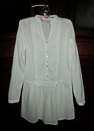 Стильная удлиненная блуза, рубашка