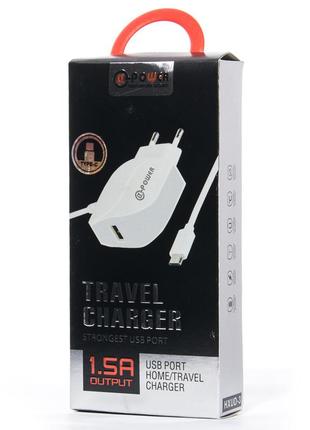 Сзу qlt-power hxud-3 type-c, 1 usb white