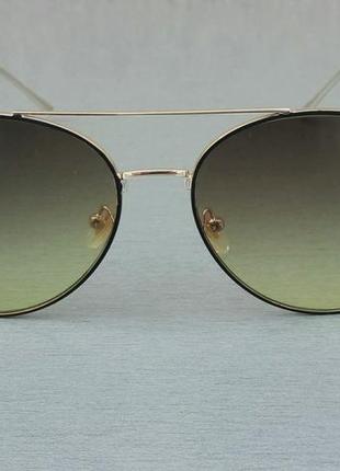 Жіночі сонцезахисні окуляри в стилі christian dior коричнево-зелені з градієнтом2 фото