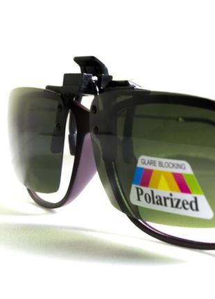 Полярізаційна накладка на окуляри (жовта)6 фото