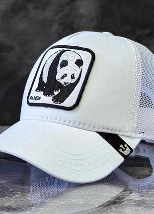 Мужская кепка тракер goorin bros panda белая