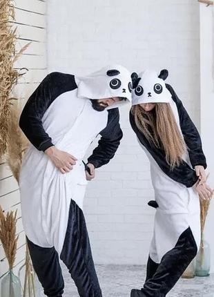 Кігурумі панда тепла піжама з вельсофту. на зріст: 90-190 см.