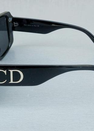 Christian dior очки маска женские солнцезащитные черные3 фото