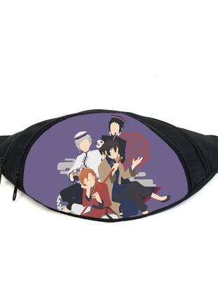 Поясная сумка бананка бродячие псы bungou stray dogs (gb bsd 02) gear bag черная