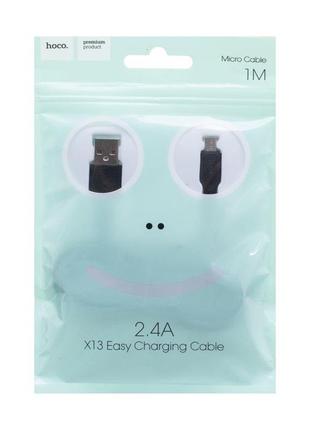 Кабель hoco x13 micro easy charger 1м 2a
