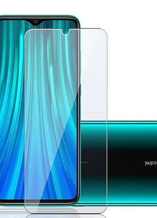 Защитное стекло chyi для xiaomi redmi note 8 pro 0.3 мм 9h в упаковке