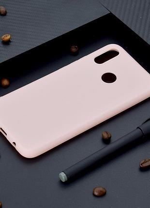 Чохол huawei p smart plus / nova 3i / ine-lx1 силікон soft touch бампер світло-рожевий