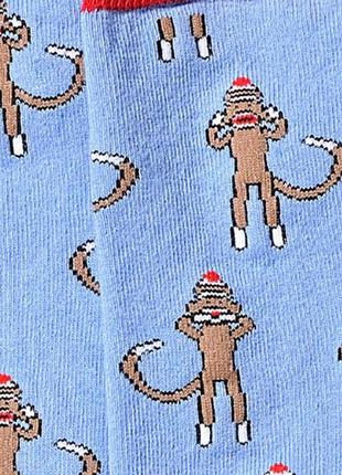 Yo-sox фірмові прикольні високі бавовняні шкарпетки панчохи мартишки мавпи2 фото