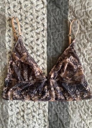 Бра бралетт бюстгальтер топ topshop в стиле тату