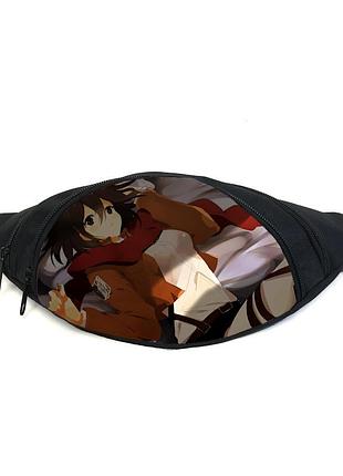 Поясная сумка бананка манга атака титанов attack on titan (gbat 014) gear bag черная