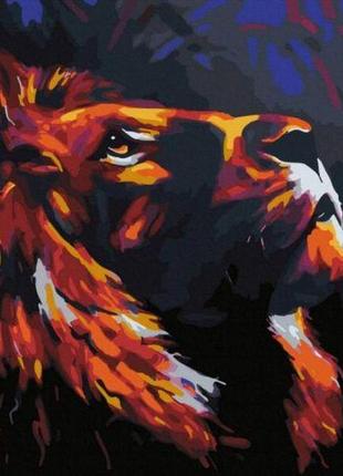 Картина по номерам "лев" от lamatoys
