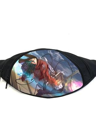 Поясная сумка бананка манга атака титанов attack on titan (gbat 09) gear bag черная