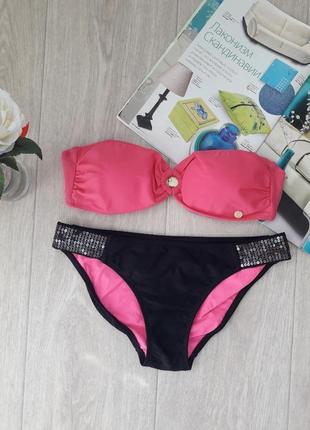 Красивый купальник бандо размер с-m