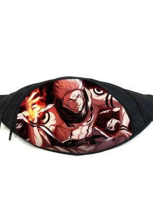 Поясная сумка бананка магическая битва jujutsu kaisen (gb mb 020) gear bag черная