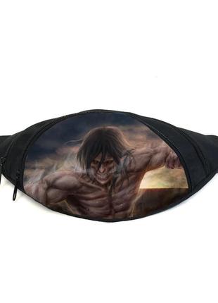 Поясная сумка бананка манга атака титанов attack on titan (gbat 022) gear bag черная