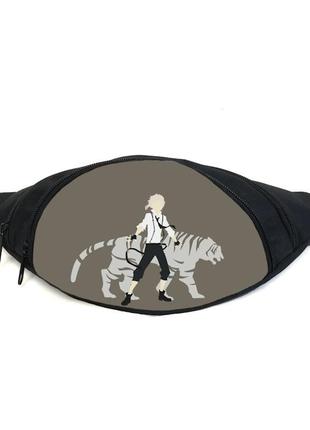 Поясна сумка бананка бродячі пси bungou stray dogs (gb bsd 06) gear bag чорна