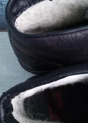 Зимние кожаные водонепроницаемые ботинки rieker.10 фото