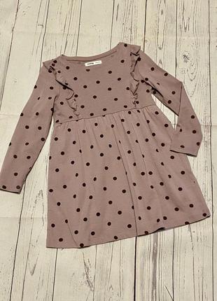 Платье детское в горох sinsay, нарядное с длинным рукавом р104