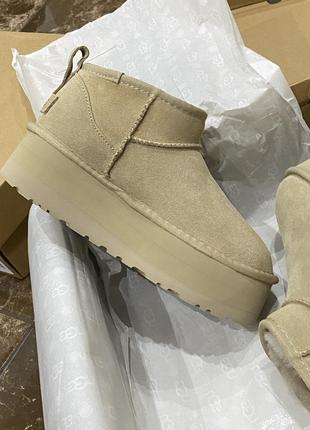 Ugg ultra mini platform беж