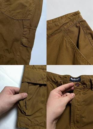 Шорти barbour essential ripstop cargo shorts russet brown8 фото