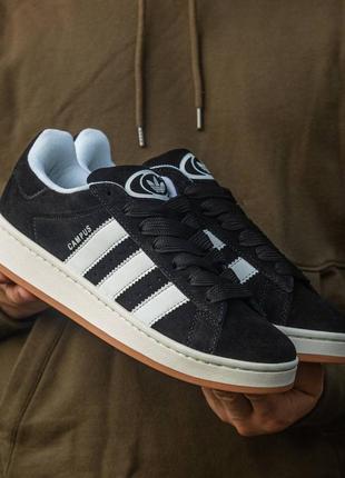 ✔️ кроссовки adidas campus black white