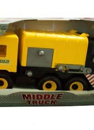 Сміттєвоз "middle truck" (жовтий) від lamatoys