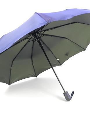Жіноча парасолька хамелеон на 9 спиць анти-вітер від фірми toprain з чохлом, синій