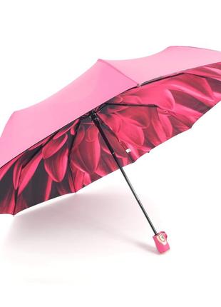 Жіноча парасолька автомат на 9 спиць з подвійною тканиною епонж від фірми susino, антишторм з чохлом