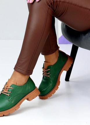 Ботинки туфли на шнуровке броги оксфорды кожаные3 фото