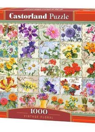 Пазлы "цветы", 1000 элементов от lamatoys