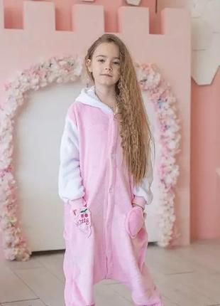 Кигуруми пижама детская "китти сердечко " опт/ дроп/ розница10 фото
