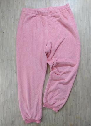 Женские брюки домашние теплые&nbsp; розовые размер s-м3 фото