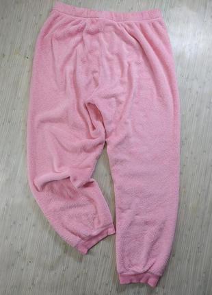 Женские брюки домашние теплые&nbsp; розовые размер s-м1 фото