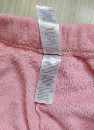 Женские брюки домашние теплые&nbsp; розовые размер s-м7 фото