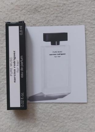 Женская парфюмированная вода пробник narciso rodriguez for her pure musc