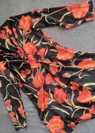 Missguided 98922, шикарное сатиновое платье с драпировками2 фото