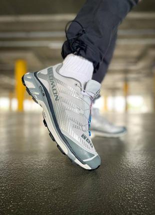 Мужские кроссовки серебристые в стиле salomon xt-4 advanced'silver'