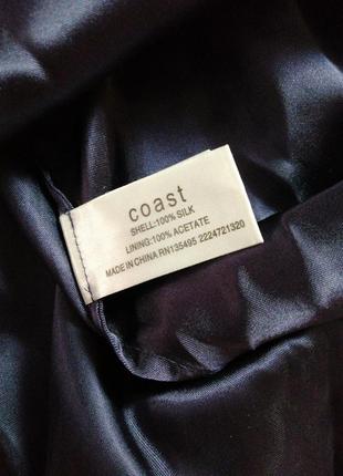 Роскошное брендовое шелковое платье coast.7 фото
