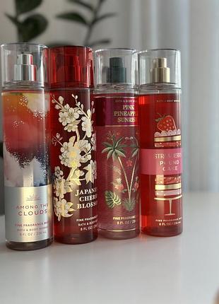 Парфюмированный спрей для тела bath &amp; body works