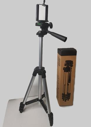 Штатив для селфі розкладний портативний 35-102 см трипод для фотоапарата, телефона