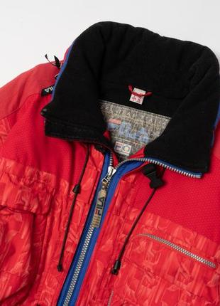 Fila vintage ski team italia red blue black zip parka jacket мужская куртка2 фото