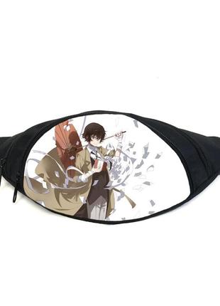 Поясная сумка бананка бродячие псы bungou stray dogs (gb bsd 025) gear bag черная