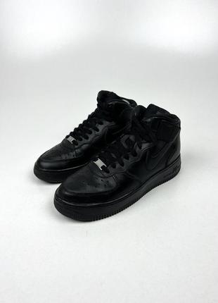 Оригинальные кожаные кроссовки nike air force 1