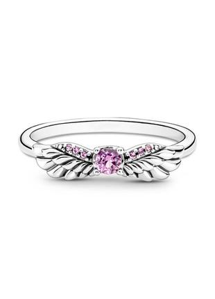 Серебряная кольца «блестящие крылья ангелочка»2 фото