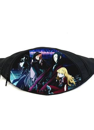 Поясная сумка бананка бродячие псы bungou stray dogs (gb bsd 011) gear bag черная