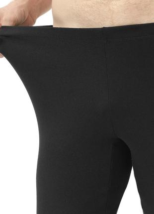 Теплые мужские подштанники хлопковые черные s-xxxl зимние термо кальсоны повседневные от производителя3 фото