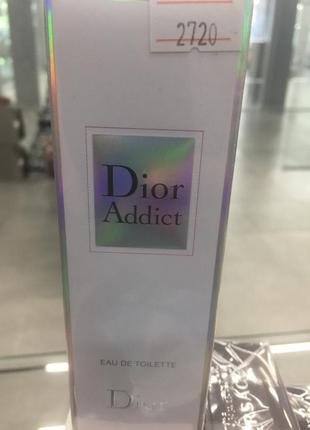 Туалетна вода для жінок dior addict eau de toilette 50 мл