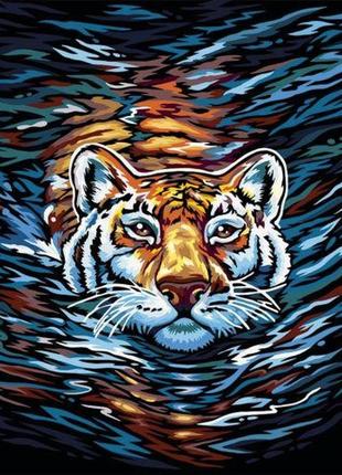 Картина по номерам "тигр" укр от lamatoys