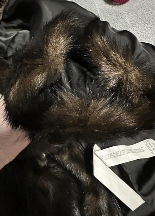 Шикарна шубка з еко матеріалу зі стразами під норку zara